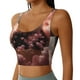 thumbnail image 2 of Balery Cute Cloud Panda Sujetadores deportivos con espalda cruzada para mujer, acolchados, sin costuras, de alto impacto, ideales para yoga, gimnasio, entrenamiento y fitness.-Large, 2 of 8