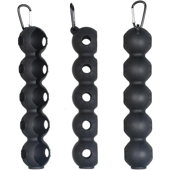 Golf Ball Holder Golf Balls Silicone Pouch Golf Ball Case Portable Golf Ball Carry Bag Easy Attachment to Golf Bag Golf Accessories Gift for Man Woman