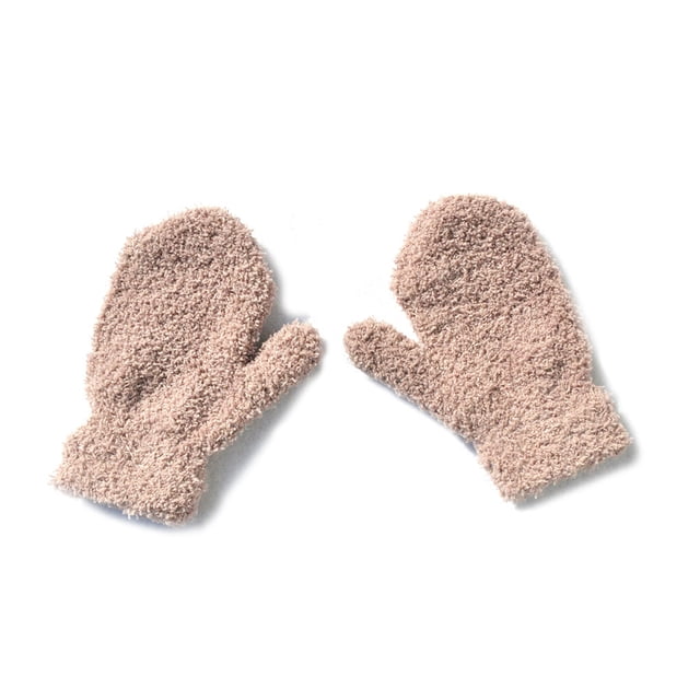 Qarigey 1 par de manoplas de punto para bebé, accesorio de ropa artesanal de punto cómodo, cubiertas para los dedos, cubierta de mano para al Type1 NO1