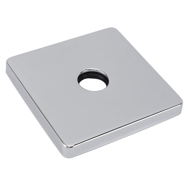 Placa De Cubierta De Ducha Cuadrada De 4 Pulgadas, Mejora Estética Resistente 304 Tina De Acero Inoxidable Cubierta Del Brazo Del Brazo Para Cubrir Los Huecos Galvánicos