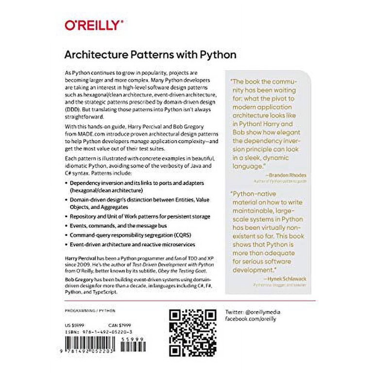 Architecture Patterns with Python: Enabling Test-Driven