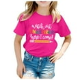 thumbnail image 1 of TZEWGL T-Shirts For Newborn Back To School Season Printed Short Sleeve Crewneck Clothes For Infnants size 8-10T, 1 of 4