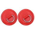 thumbnail image 2 of Coussinet à Anneau en D, 2 Pcs Accessoires de Pont Patch en D en PVC Longue Durée de Vie Réutilisable pour Bateau Gonflable Kayak Canot en PVC pour Toit Grilles Remorques Feuilles de Sol Jaune, Bleu, Rouge, Émeraude, 2 of 7