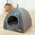 thumbnail image 5 of Triangle Cat Winter Warm Bed for Calm Sleep in Soft Cozy Pet Bed for Home Use, 5 of 6