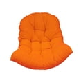 thumbnail image 3 of Cojín de asiento de cesta colgando, almohadilla de silla, balcón de la casa de poliéster accesorios de muebles de reemplazo grueso, alfombra de silla naranja, 3 of 9