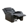 thumbnail image 4 of TrumanPick Manual Recliner Chair, No Rocker Sofa Chair Faux Leather Reclining Armhairs with Overstuffed Arm and Back for Living Room,Bedroom,Black, 4 of 6