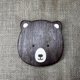 thumbnail image 4 of Posavasos de oso con dibujos creativos y bonitos japonés, nogal negro, mesa de comedor, soporte para taza de té Afortunado Sencillez, 4 of 4