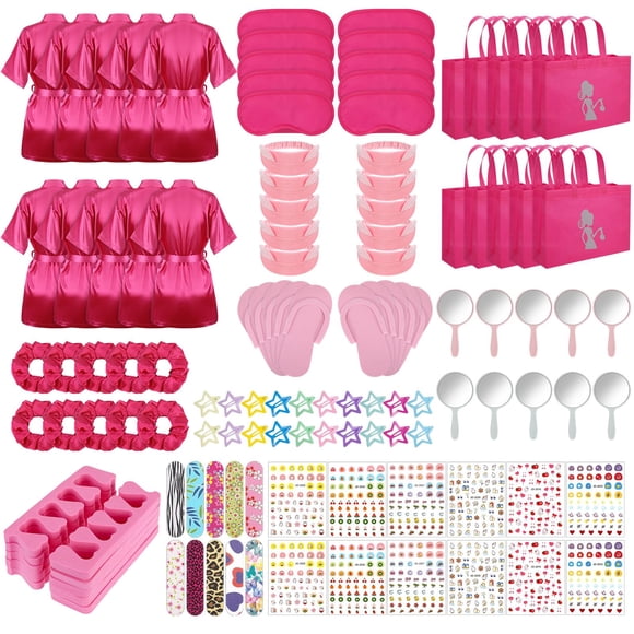 Kit de obsequios para fiestas en el spa, 12 unidades, niñas y 10 invitados