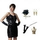 thumbnail image 2 of Conjunto vintage sexy con borlas y tirantes para mujer, tallas grandes S-3XL, vestido de noche con lentejuelas, 2 of 5