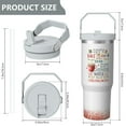 thumbnail image 5 of 1pc Movie Lovers 30oz Tumbler with Straw & Handle - Insulated Stainless Steel Cup | Holiday Gift for Man Women (Christmas, Valentine's, Birthday), 5 of 7