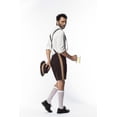 thumbnail image 5 of 3 unids/set hombre adulto traje de Oktoberfest alemán bávaro Oktoberfest Festival cerveza hombre Lederhosen ropa de fiesta de Halloween L, 5 of 5