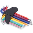 thumbnail image 1 of Llave llave hexadecimal, llave de enchufe hexadecimal, 9 piezas prácticas de equipos mecánicos de motocleta de estrella de brazo Largo con forma de multicolor para reparador, 1 of 7