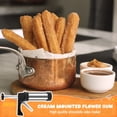 thumbnail image 4 of Stainless Steel Churro Maker Machine Gun Kit Multifunctional Filler Cookie Dough Piping (asshown ), 4 of 8