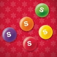 thumbnail image 4 of Skittles Original Christmas Candy Cane, 2.6 oz Tube, 4 of 13