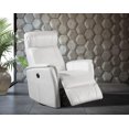 thumbnail image 3 of Topline Home Furnishings White Power Swivel Recliner, 3 of 3