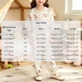 thumbnail image 2 of Cethrio Girls' Knitted Pajama Sets, Casual Crew Neck 3/4 Sleeve Breathable Kids' Sleepwear Bronze Size 5-6 T, 2 of 4
