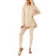 thumbnail image 1 of Conjunto de 2 Piezas para Mujer PRETTYGARDEN Otoño Beige S, 1 of 8