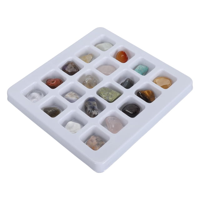 Kit de Collection de Roche Ensemble Éducatif de Sciences Minérales pour Enfants 20 Pcs