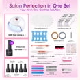 thumbnail image 4 of Gellen 71Pcs Gel Nail Polish Kit with 54W UV Light, 32Colors Rainbow Glow All Seasons Hema-Free Gel Polish Set with 5pcs Functional Gel Top Base Coat, Nail Art Salon Manicure for Women, 4 of 9