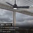 thumbnail image 2 of Matthews Fan Company AKLK-BK-BK-42 Alessandra 42” Matte Black Ceiling Fan with 3 Blades, Integrated LED Light Kit, Remote Control, Indoor/Outdoor Wet Rated, 2 of 6