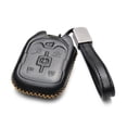 thumbnail image 2 of Vitodeco Genuine Leather Smart Key Fob Case Cover Protector with Leather Key Strap Compatible for 2015-2022 GMC Yukon, Yukon XL, Yukon Denali (6-Button, Black), 2 of 5