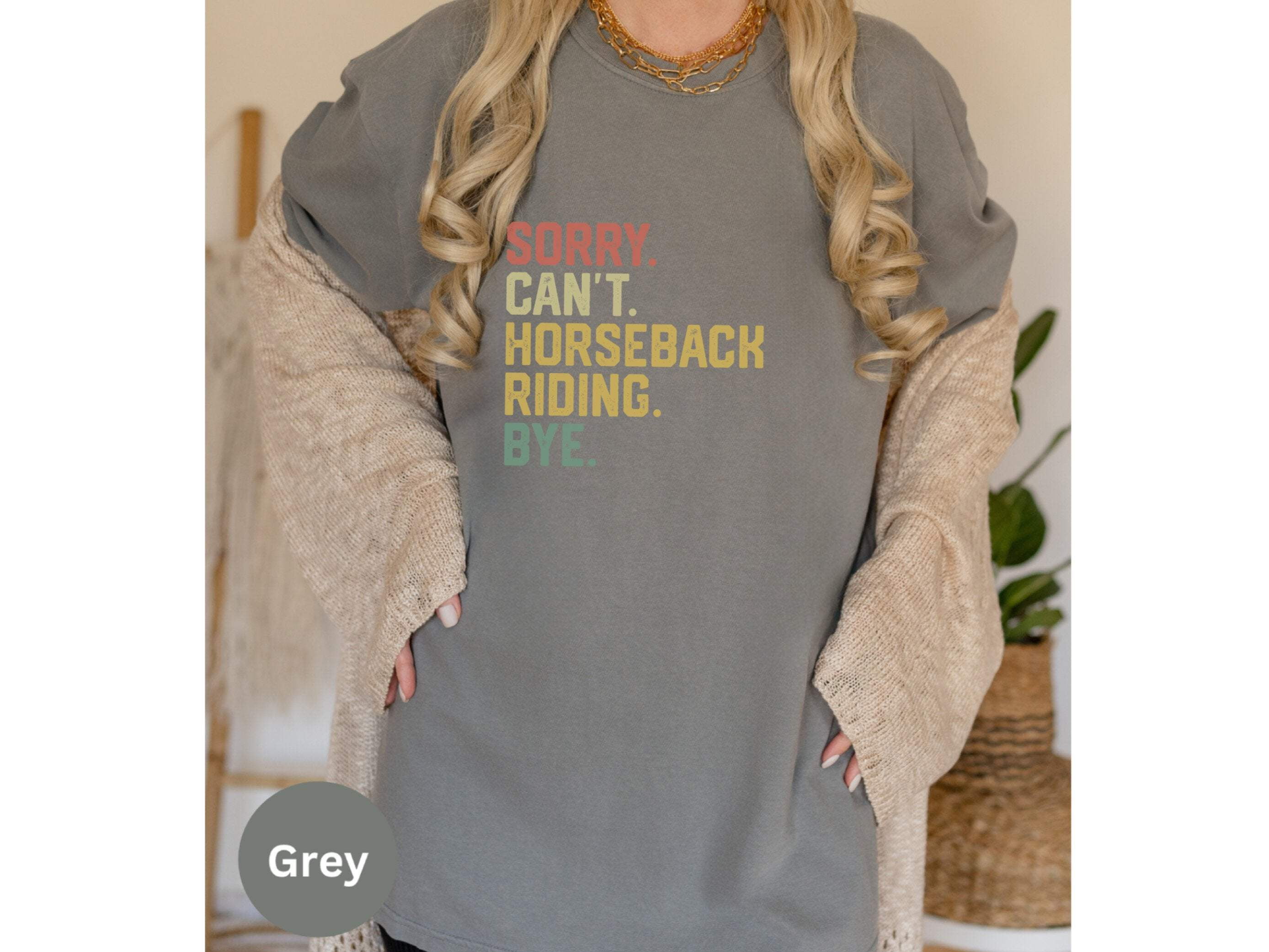 Funny Horseback Riding Quote T-Shirt, Equestrian Novelty Tee, Horse Lover Gift, Sorry Cant Horseback Riding Shirt, Horseback Riding Gift