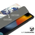 thumbnail image 4 of TNP Products Case for iPad 8 / 8th 2020 Gen, iPad 7 / 7th 2019 Generation Cover with Pencil Holder - 10.2 Inch Slim Soft TPU Trifold Stand PU Leather Folio Protective Sleeve Smart Auto Sleep Wake - Great Wave, 4 of 7