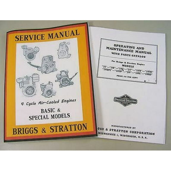 Briggs Stratton 14R6 14R6D Service Repair Owner Operator Operating Part Manual