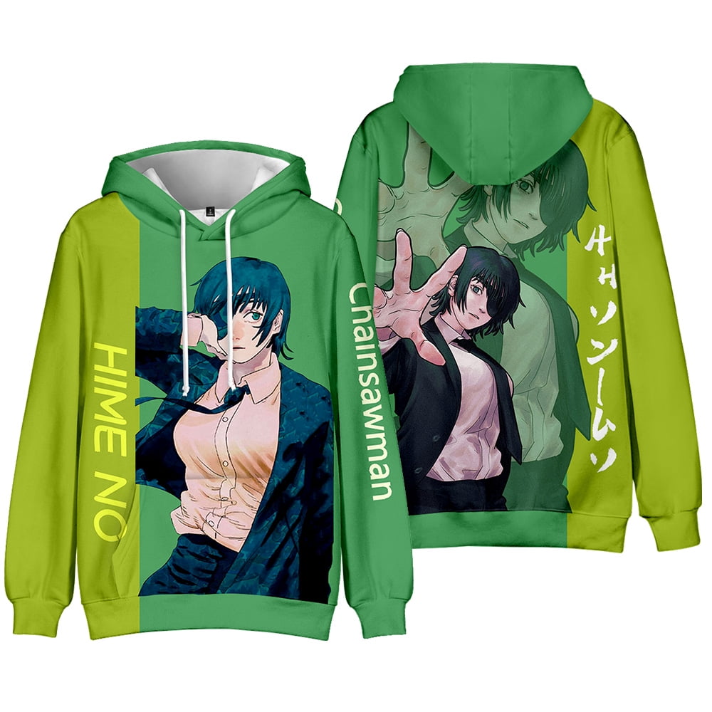 Chainsaw Man 3D Print Anime Hoodie Man/Woman Long Sleeve Pullover 3D