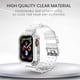 thumbnail image 4 of Pulseras transparentes Apple Watch Band 42mm 44mm 45mm, Crystal Transparent Soft Silicone Sport Band iWatch para Apple Watch 8/7/SE/6/5, 4 of 5