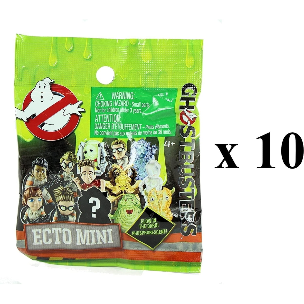 Ghostbusters Ecto Minis Blind Bags 10Pack Glow in Dark Ghosts Mystery