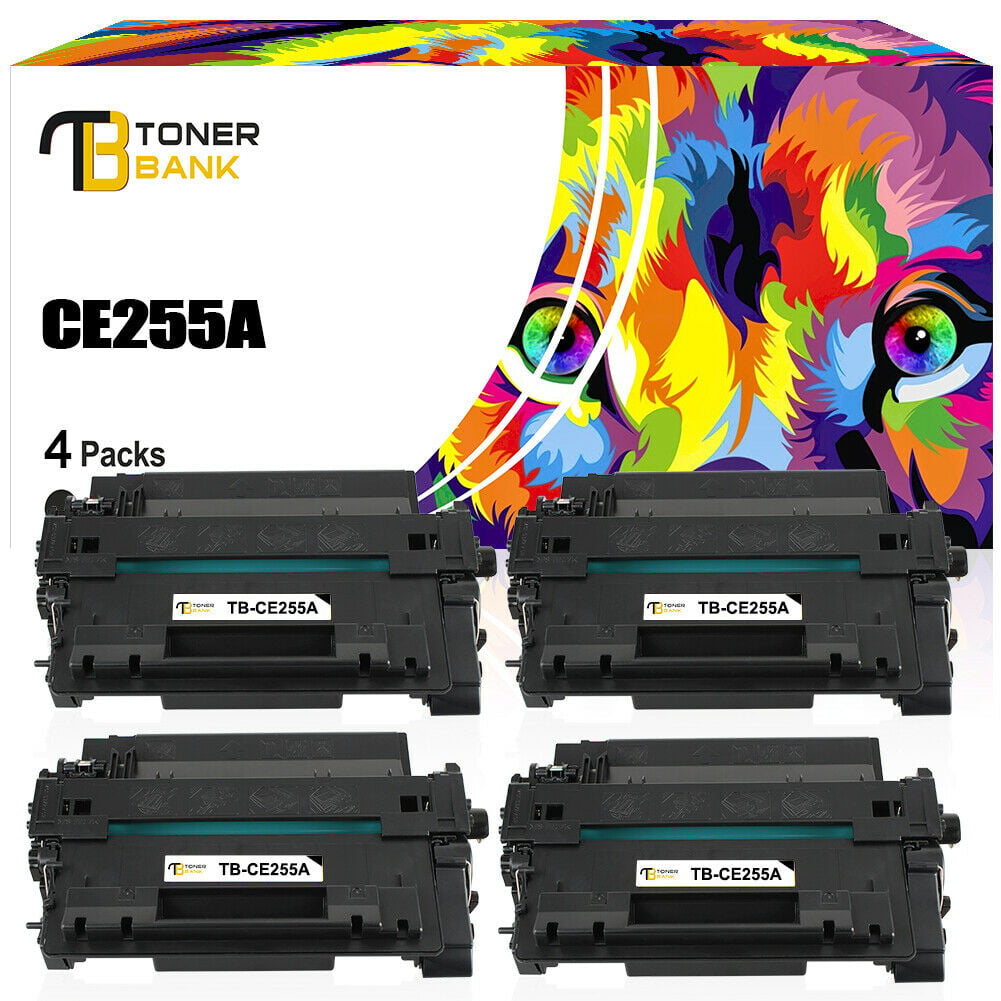 2 PK 55A CE255A Toner Cartridge Compatible For HP LaserJet P3015d 3015n 3016 