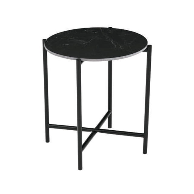 Mesa Lateral Orlanda Negro Kessa Muebles