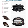 thumbnail image 2 of 2 in 1 Tote Bag Lunch Bag Combo, 15.6 Inch Laptop Bag with Insulated Lunch Compartment, Multi Functional Business Tote Bag, 2 of 8
