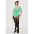 thumbnail image 4 of Womens Plus Size Seamless Square Neck Bodysuit, 4 of 5