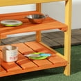 thumbnail image 4 of Mud Kitchen Outdoor Kitchen Playset for Kids Wooden with Realistic Play Kitchen Toys, Faucet & Sink, Storage Shelves, Gift for Boys Girls Aged 3-8 Years Old, 4 of 11