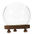 thumbnail image 4 of GOOHOCHY  Spherical Glass Cover Ornament Dome Display Case with Base Clear Large, 4 of 8