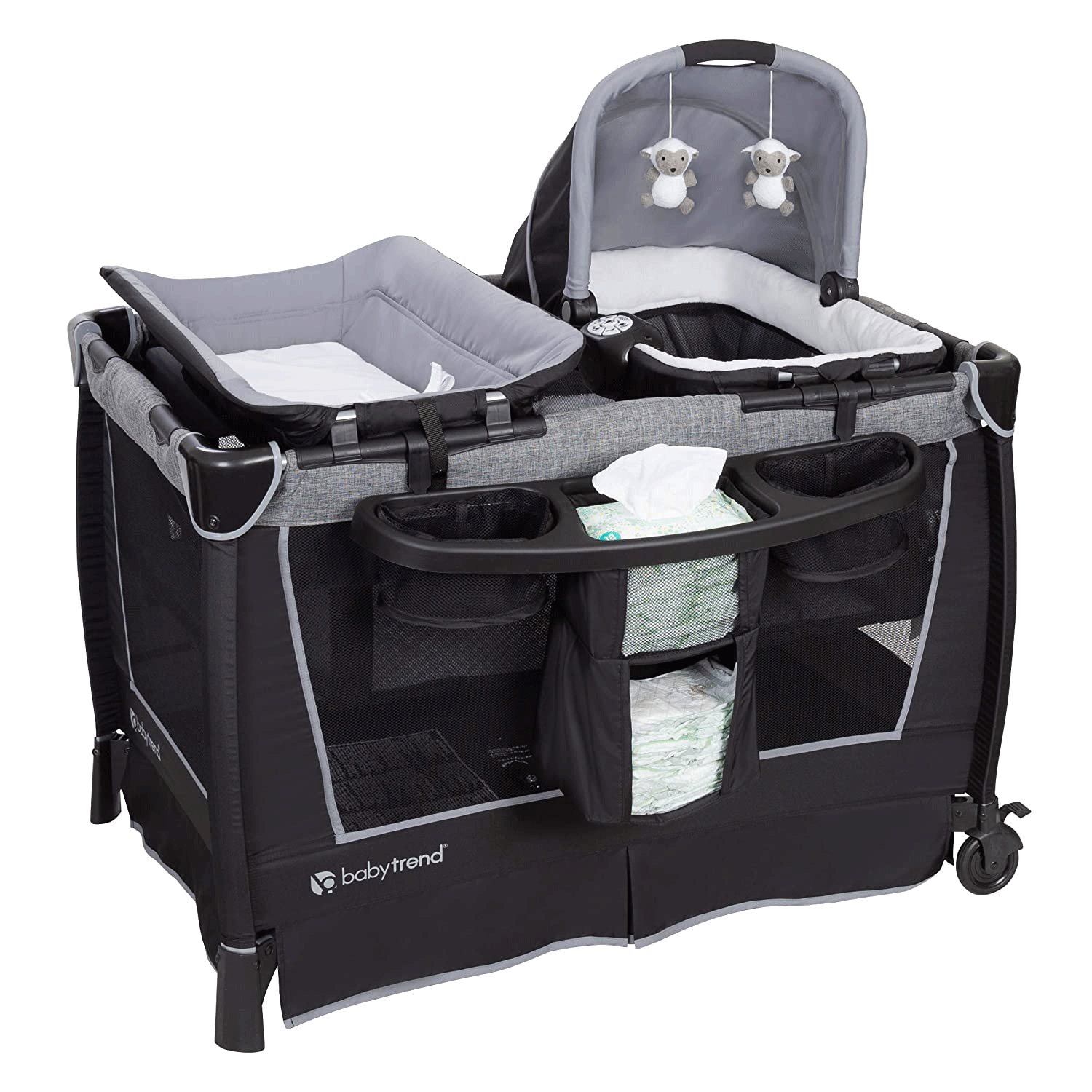 Baby Trend Retreat Twins Nursery Center with 2 Bassinets photo 3