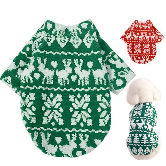 Pet Artist Xmas/Festival Pet Dog Sweater Warm Coat Fleece Jumpers Clothes Puppy Winter Vest