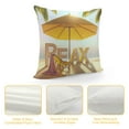 thumbnail image 4 of Leisuo Ocean Beach Relax Decorative Throw Pillow Covers Car Leisure Time Hawaii Coconut Tree Beach Umbrella Pillowcase Home Sofa Couch Cushion Cover, 4 of 5