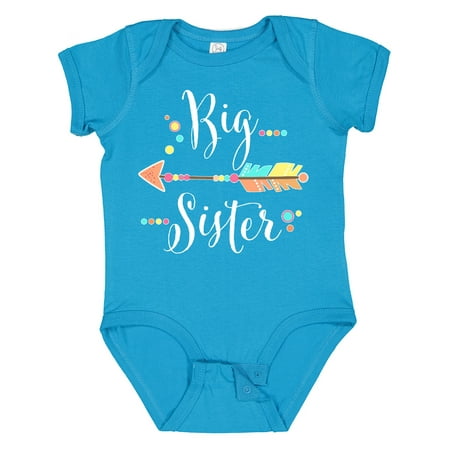 

Inktastic Big Sister- Dots and Arrow Gift Baby Girl Bodysuit