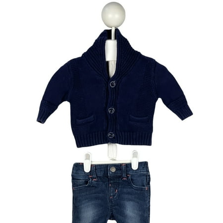 

Pre-Owned My Little Outfit Cardigan and Jeans 0-3 Months