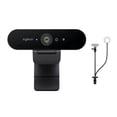 thumbnail image 1 of Cámara web Logitech 4K Pro con anillo de luz para selfies y soporte Knox Gear, 1 of 7