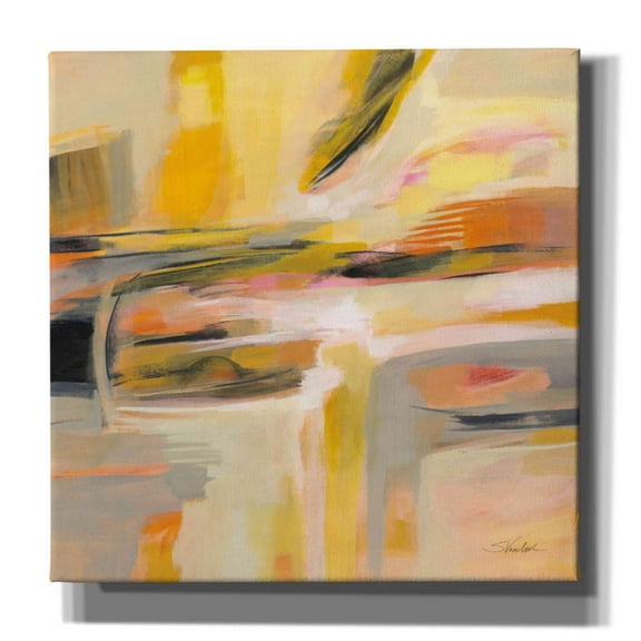 Epic Graffiti 'Happy Sunshine' by Silvia Vassileva, Canvas Wall Art, 18"x18"