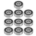 thumbnail image 2 of Rubber Sealed Ball Bearing Deep Groove Ball Bearing Radial Ball Bearings 10PCS Rubber Sealed Ball Bearing Radial Mini Deep Groove Bearings For Linear Motion Devices, 2 of 8