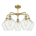 thumbnail image 4 of Innovations Lighting  Cindyrella  - 5 Light 8" Stem Hung Chandelier Brushed Brass/Seedy, 4 of 5
