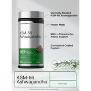 KSM-66 Ashwagandha 600mg | 60 Caplets | Vegan Supplement for Men and Women | by Horbaach
