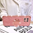 thumbnail image 2 of nancheng for T-Mobile Revvl 7 5G Case, for T-Mobile T Phone 2 5G Phone Case Women Cute Soft Silicone Glitter Cover with Ring Kickstand Shockproof Protective Case - Rose Gold, 2 of 7
