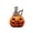 A003- Style C, variant on Halloween Skeleton Decorations, Spooky Halloween Pumpkin Decor, Jack O Lantern Style Light Up Fall Decor for Home Indoor Outdoor Halloween Party 1 Piece Desktop Display