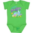 thumbnail image 3 of Inktastic Happy Easter Blue Bunny and Eggs in Grass Boys or Girls Baby Bodysuit, 3 of 5